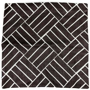 Black And White Basket Weave Thick Indoor Outdoor Throw Pillow Cover Case 20”
